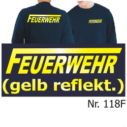 Sweat navy, FEUERWEHR with long "F"...