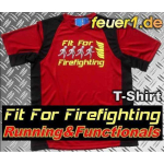 Laufshirt rot, "Fit for Firefighting" atmungsaktiv