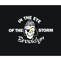 T-Shirt noir, New York City Fire Dept. dans The Eye Of The Storm, Brooklyn E-280, L