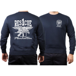 Sweat blu navy, "Rescue 1 Manhattan - Eagle"