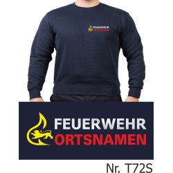 Sweat navy, BaWü Stauferlöwe mit Ortsnamen nur...
