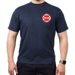 CHICAGO FIRE Dept. Standard-Emblem, navy T-Shirt, L