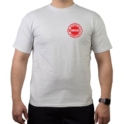 CHICAGO FIRE Dept. rouge Emblem auf Brust, melonguee T-Shirt