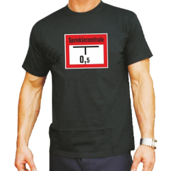 T-Shirt black, Sprinklerzentrale-Schild