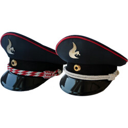 Uniform-Schirmmütze BaWü nach neuer VwV 57 silber-rot (FMA bis HLM)