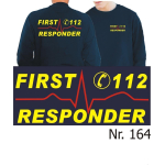 Sweat azul marino, First Responder (neonamarillo/rojo)