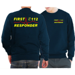 Sweat azul marino, First Responder (neonamarillo/rojo)