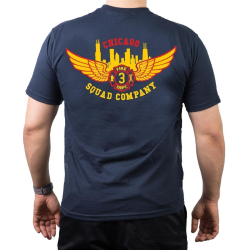 CHICAGO FIRE Dept. Squad 3 Eagle Wings Skyline, marin...