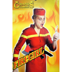 Kostüm Firegirl in rot 42
