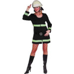 Kostüm Feuerwehrgirl in black