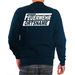 Sweat blu navy, font "FJN" Jugendfeuerwehr con nome del luogo