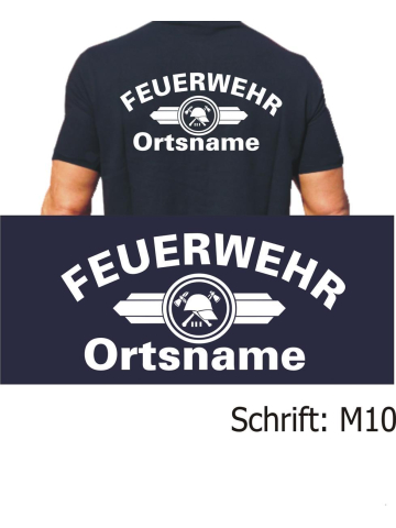 Polo Schrift "M10" (Vorbildliche Feuerwehr) mit Ortsnamen