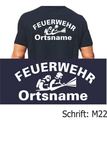 Polo font "M22" (Atemschutztrupp) with place-name