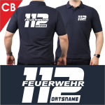 Polo font "CB" (FEUERWEHR 112) with place-name