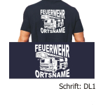 Polo police de caractère "DL1" (DL) avec nom de lieu dans geschwungen