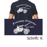 Polo Schrift "K" (Kutsche) mit Ortsname und Jahreszahl