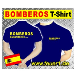 T-Shirt blu navy (Camiseta) BOMBEROS Comunidad ...