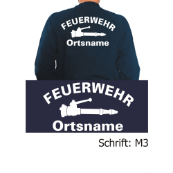 Sweat with font "M3" (Strahlrohr) with place-name