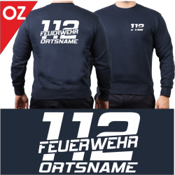 Sweat with font "OZ" (112 FEUERWEHR) with...