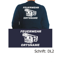 Sweat with font "DL2" (DrehleiterL) with...