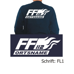 Sweat with font "FL1" (Flamme) with place-name