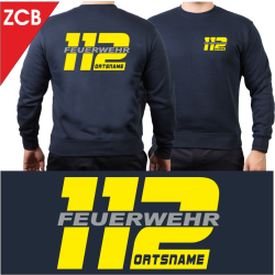 Sweat font "CB" with place-name, neonyellow and...