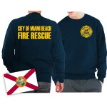 Sweat azul marino, Miami Beach Fire Rescue S