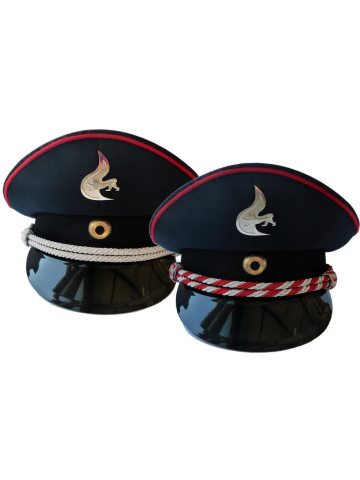 Uniform-Schirmmütze BaWü nach neuer VwV 56 silber-rot (FMA bis HLM)