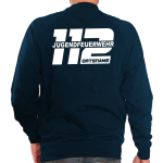 Sweat navy, font "CBJ2" JUGENDFEUERWEHR in 112 with place-name