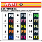 Sweat azul marino, fuente "A" JUGENDFEUERWEHR, con ponga su nombre