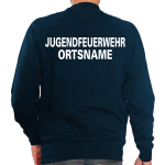 Sweat navy, font "A" JUGENDFEUERWEHR, with place-name