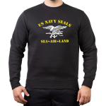 Sweat black, NAVY SEAL (Sea - Air Land) white and yellow