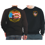 Sweat black, "9/11 - In Memory Of Our Fallen Brothers" 4farbig