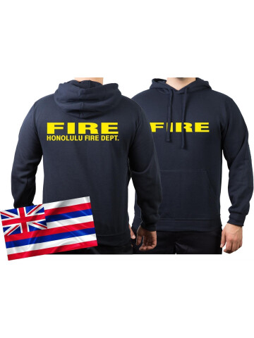 Hoodie blu navy, Honolulu Fire Dept. (Hawaii) 3XL