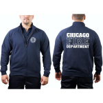 CHICAGO FIRE Dept. Chaqueta de sudor azul marino, work