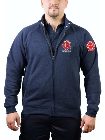 CHICAGO FIRE Dept. Sweat jacket navy, Paramedic II, white/red
