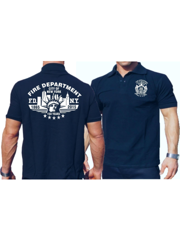 Polo navy, New York City Fire Dept.150 years 1865-2015