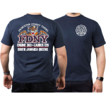 T-Shirt navy, New York City Fire Dept. Princeton St. Tigers South Jamaica Queens (E-303/L-126)