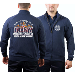 Sweat jacket navy, FDNY E303/L126 Princeton St. Tigers...
