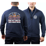 Sweat jacket navy, FDNY E303/L126 Princeton St. Tigers South Jamaica Bronx
