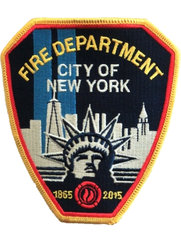Distintivo 150 Jahre New York City Fire Dept. 1865-2015