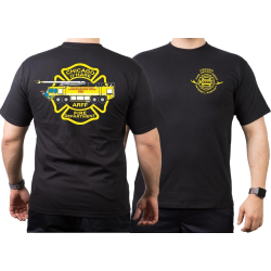 CHICAGO FIRE Dept. OHare Intl Airport, multicolored, nero...