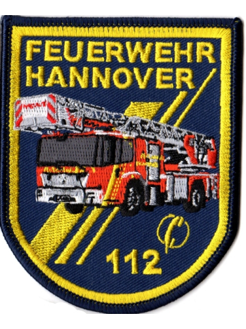 Patch Feuerwehr Hannover DLK (8 x 10 cm), SammlerPatch limitiert