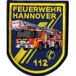 Patch Feuerwehr Hannover DLK (8 x 10 cm), SammlerPatch limitiert