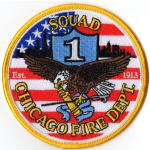 Company Patch: Chicago Squad 1 (100 % bestickt, 10 cm)