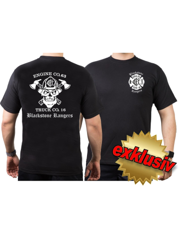 CHICAGO FIRE Dept. Blackstone Rangers E63 T16, black T-Shirt