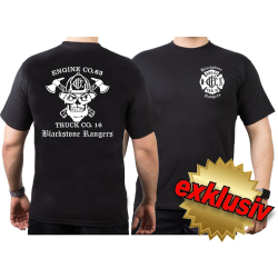 CHICAGO FIRE Dept. noirstone Rangers E63 T16, noir T-Shirt