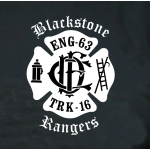 CHICAGO FIRE Dept. Blackstone Rangers E63 T16, black T-Shirt