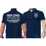 Polo azul marino, New York City Fire Dept. Ghostbusters Tribeca Manhttan (L-8)
