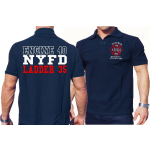 Polo navy, New York City Fire Dept. Caveman Upper West Side Manhattan (E-40/L-35)